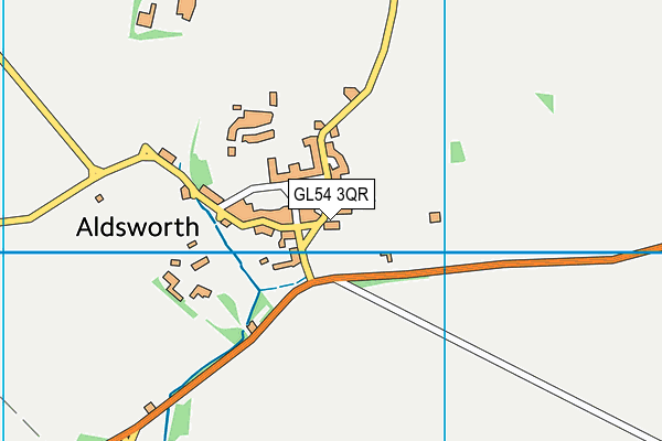 GL54 3QR map - OS VectorMap District (Ordnance Survey) GL54 3QR map - OS VectorMap District (Ordnance Survey)