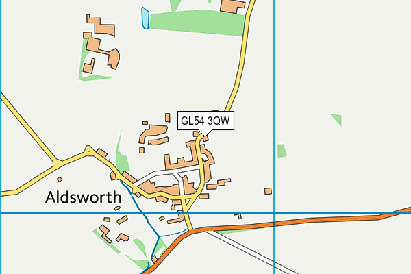 GL54 3QW map - OS VectorMap District (Ordnance Survey) GL54 3QW map - OS VectorMap District (Ordnance Survey)