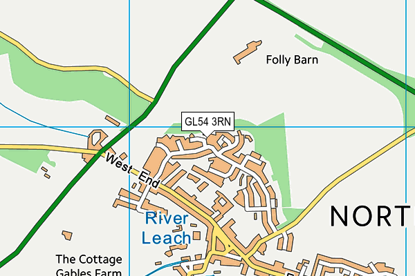 GL54 3RN map - OS VectorMap District (Ordnance Survey) GL54 3RN map - OS VectorMap District (Ordnance Survey)