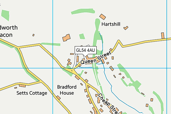 GL54 4AU map - OS VectorMap District (Ordnance Survey) GL54 4AU map - OS VectorMap District (Ordnance Survey)