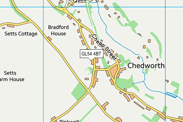 GL54 4BT map - OS VectorMap District (Ordnance Survey) GL54 4BT map - OS VectorMap District (Ordnance Survey)