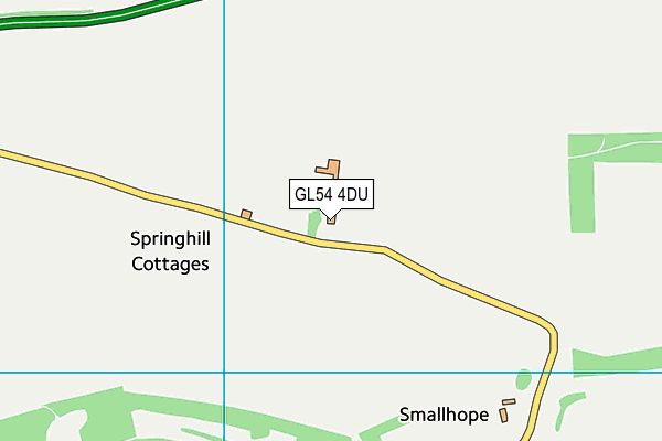 GL54 4DU map - OS VectorMap District (Ordnance Survey)