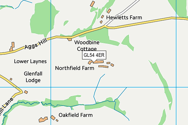 GL54 4ER map - OS VectorMap District (Ordnance Survey) GL54 4ER map - OS VectorMap District (Ordnance Survey)