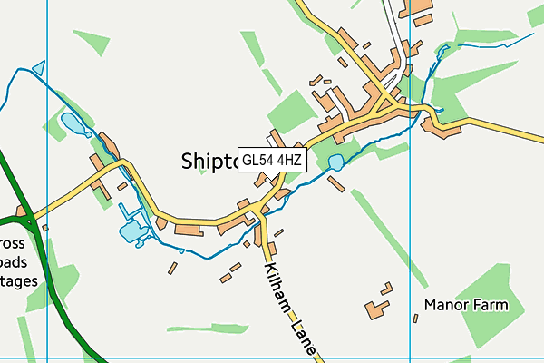 GL54 4HZ map - OS VectorMap District (Ordnance Survey) GL54 4HZ map - OS VectorMap District (Ordnance Survey)