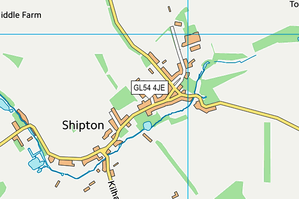 GL54 4JE map - OS VectorMap District (Ordnance Survey) GL54 4JE map - OS VectorMap District (Ordnance Survey)
