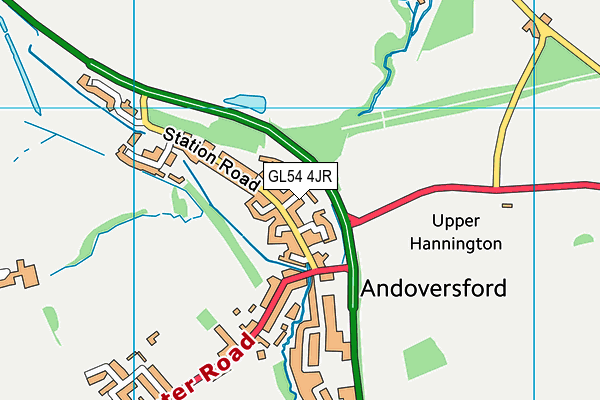 GL54 4JR map - OS VectorMap District (Ordnance Survey) GL54 4JR map - OS VectorMap District (Ordnance Survey)