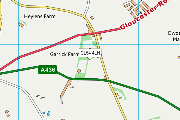 GL54 4LH map - OS VectorMap District (Ordnance Survey) GL54 4LH map - OS VectorMap District (Ordnance Survey)