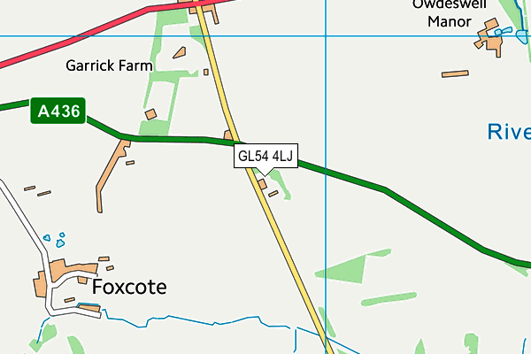 GL54 4LJ map - OS VectorMap District (Ordnance Survey) GL54 4LJ map - OS VectorMap District (Ordnance Survey)