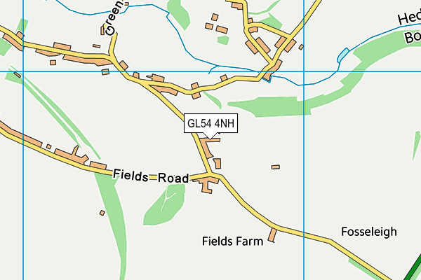 GL54 4NH map - OS VectorMap District (Ordnance Survey)
