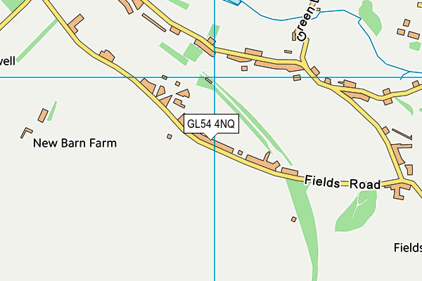 GL54 4NQ map - OS VectorMap District (Ordnance Survey) GL54 4NQ map - OS VectorMap District (Ordnance Survey)