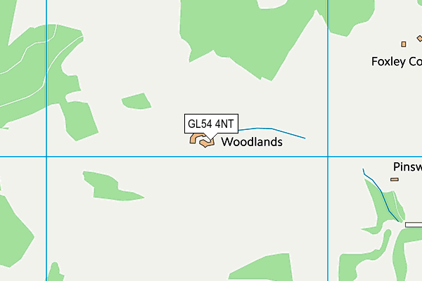 GL54 4NT map - OS VectorMap District (Ordnance Survey) GL54 4NT map - OS VectorMap District (Ordnance Survey)