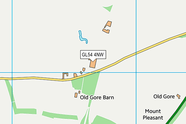 GL54 4NW map - OS VectorMap District (Ordnance Survey) GL54 4NW map - OS VectorMap District (Ordnance Survey)