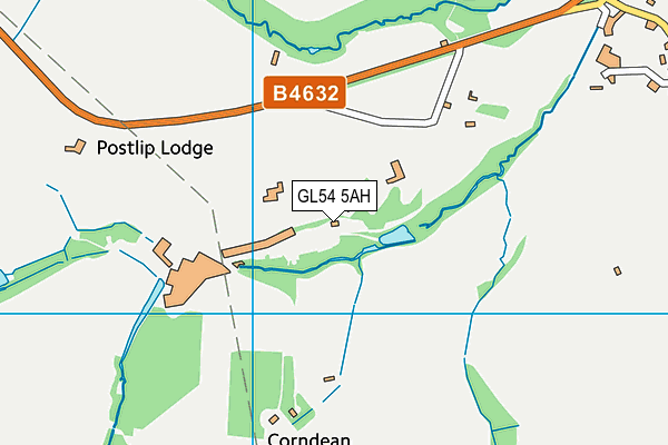 GL54 5AH map - OS VectorMap District (Ordnance Survey) GL54 5AH map - OS VectorMap District (Ordnance Survey)