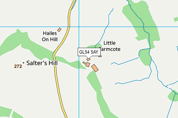 GL54 5AY map - OS VectorMap District (Ordnance Survey) GL54 5AY map - OS VectorMap District (Ordnance Survey)
