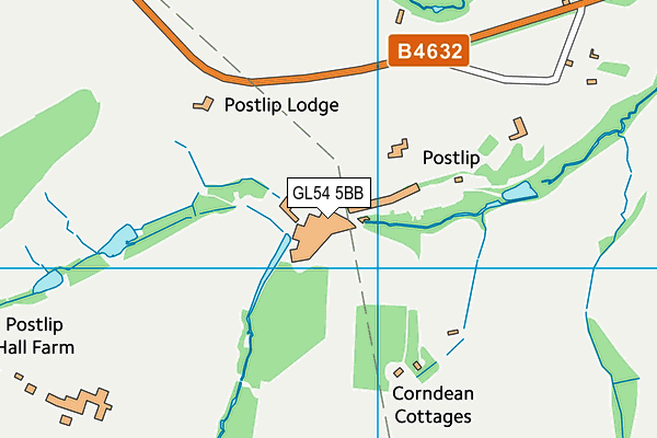 GL54 5BB map - OS VectorMap District (Ordnance Survey) GL54 5BB map - OS VectorMap District (Ordnance Survey)