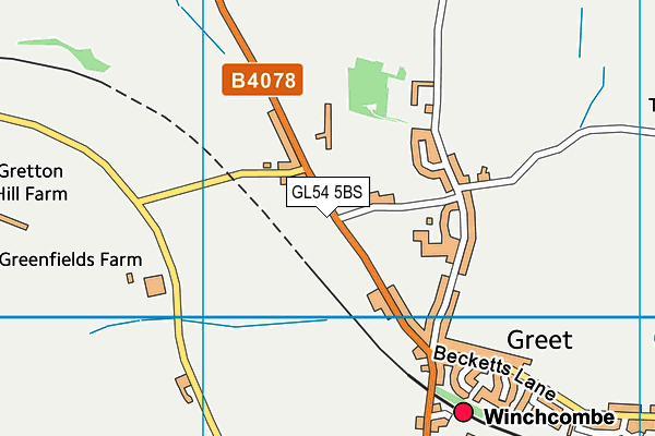 GL54 5BS map - OS VectorMap District (Ordnance Survey) GL54 5BS map - OS VectorMap District (Ordnance Survey)