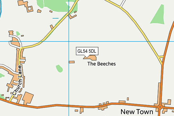 GL54 5DL map - OS VectorMap District (Ordnance Survey) GL54 5DL map - OS VectorMap District (Ordnance Survey)