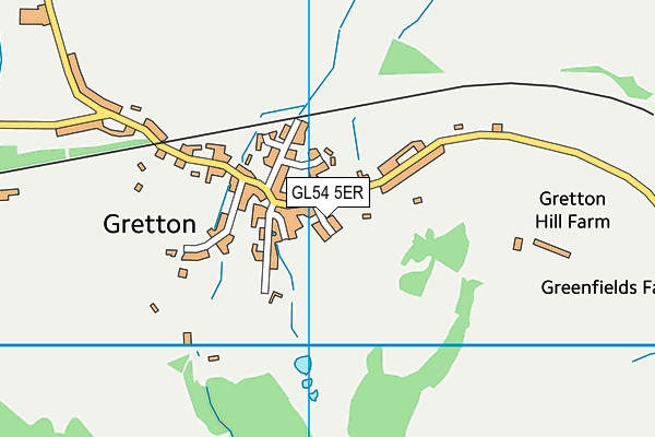GL54 5ER map - OS VectorMap District (Ordnance Survey) GL54 5ER map - OS VectorMap District (Ordnance Survey)