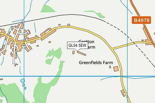 GL54 5EW map - OS VectorMap District (Ordnance Survey) GL54 5EW map - OS VectorMap District (Ordnance Survey)