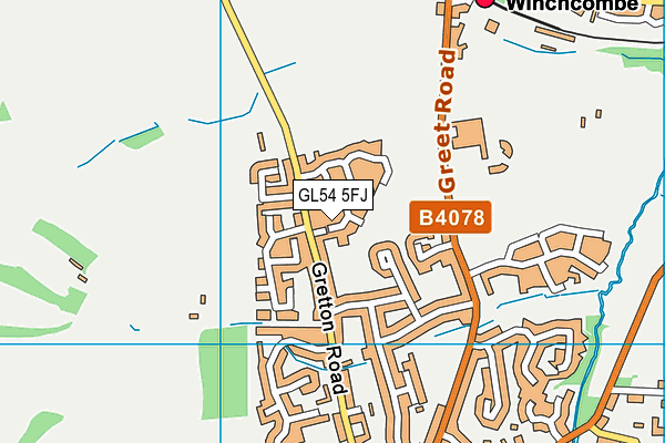 GL54 5FJ map - OS VectorMap District (Ordnance Survey) GL54 5FJ map - OS VectorMap District (Ordnance Survey)