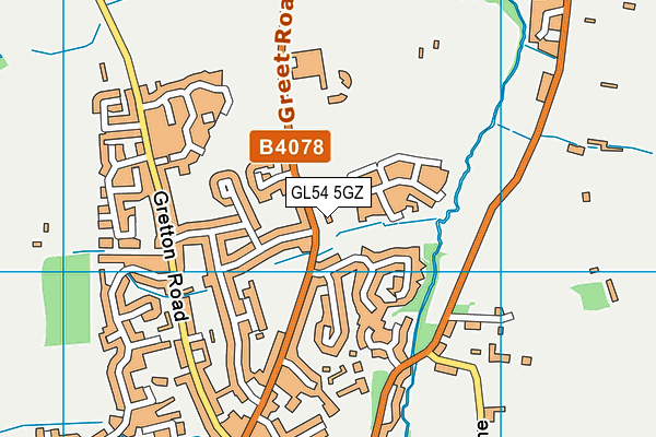 GL54 5GZ map - OS VectorMap District (Ordnance Survey) GL54 5GZ map - OS VectorMap District (Ordnance Survey)