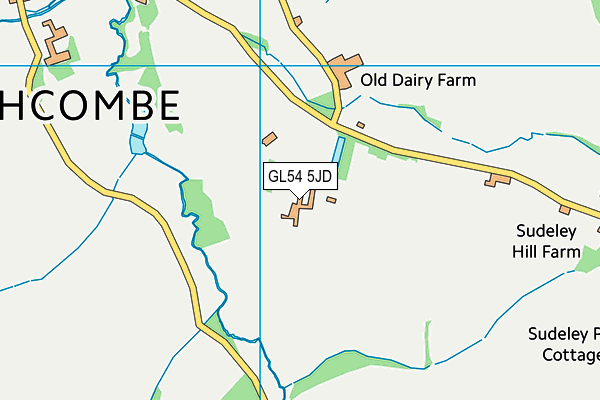 GL54 5JD map - OS VectorMap District (Ordnance Survey) GL54 5JD map - OS VectorMap District (Ordnance Survey)