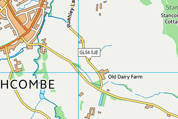 GL54 5JE map - OS VectorMap District (Ordnance Survey) GL54 5JE map - OS VectorMap District (Ordnance Survey)