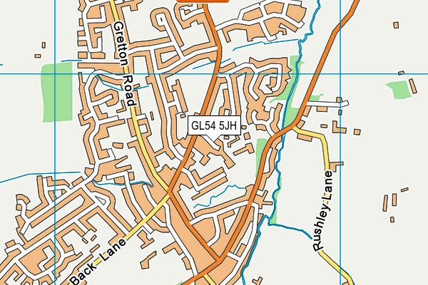GL54 5JH map - OS VectorMap District (Ordnance Survey) GL54 5JH map - OS VectorMap District (Ordnance Survey)