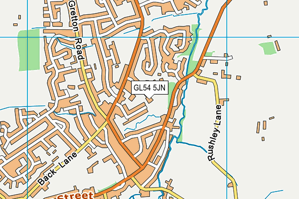 GL54 5JN map - OS VectorMap District (Ordnance Survey) GL54 5JN map - OS VectorMap District (Ordnance Survey)