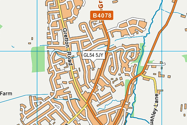 GL54 5JY map - OS VectorMap District (Ordnance Survey) GL54 5JY map - OS VectorMap District (Ordnance Survey)