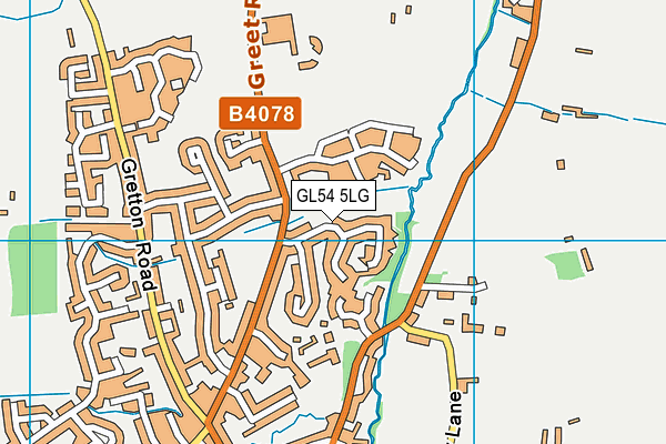 GL54 5LG map - OS VectorMap District (Ordnance Survey) GL54 5LG map - OS VectorMap District (Ordnance Survey)