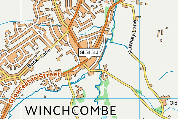 GL54 5LJ map - OS VectorMap District (Ordnance Survey) GL54 5LJ map - OS VectorMap District (Ordnance Survey)