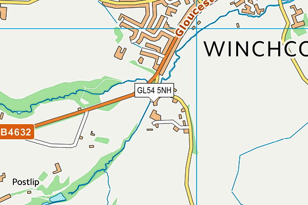 GL54 5NH map - OS VectorMap District (Ordnance Survey) GL54 5NH map - OS VectorMap District (Ordnance Survey)