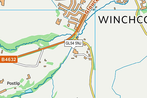 GL54 5NJ map - OS VectorMap District (Ordnance Survey) GL54 5NJ map - OS VectorMap District (Ordnance Survey)