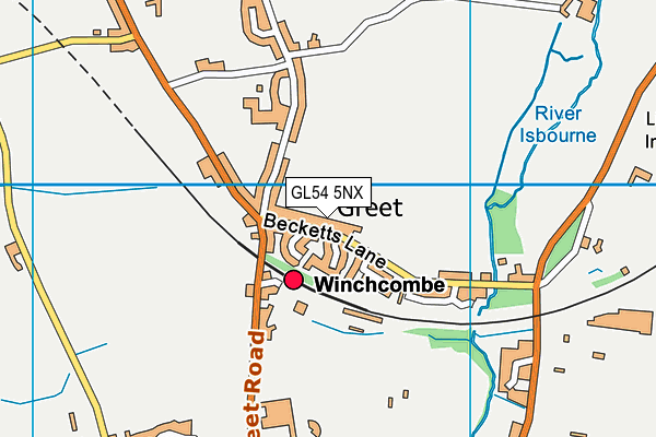 GL54 5NX map - OS VectorMap District (Ordnance Survey) GL54 5NX map - OS VectorMap District (Ordnance Survey)