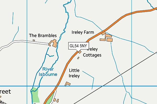 GL54 5NY map - OS VectorMap District (Ordnance Survey) GL54 5NY map - OS VectorMap District (Ordnance Survey)