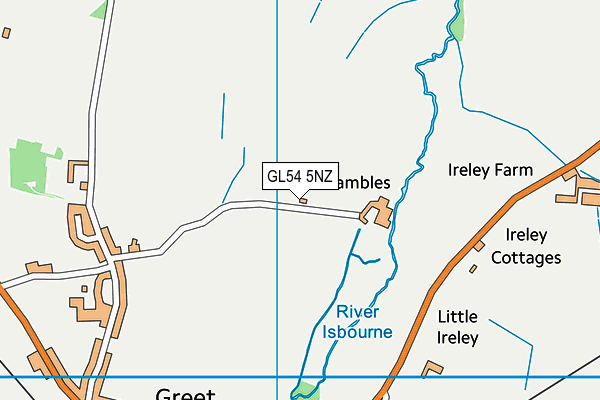 GL54 5NZ map - OS VectorMap District (Ordnance Survey) GL54 5NZ map - OS VectorMap District (Ordnance Survey)