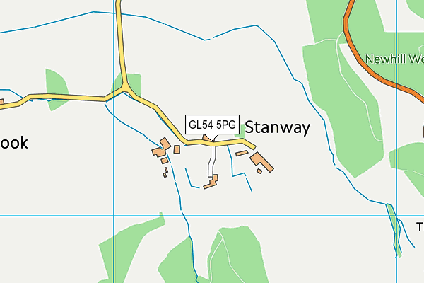 GL54 5PG map - OS VectorMap District (Ordnance Survey) GL54 5PG map - OS VectorMap District (Ordnance Survey)