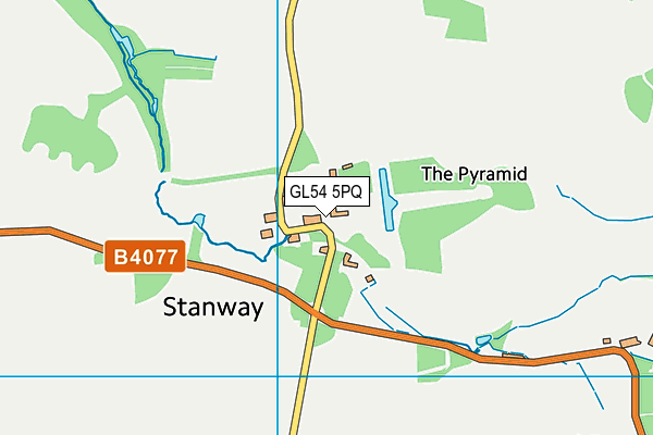 GL54 5PQ map - OS VectorMap District (Ordnance Survey) GL54 5PQ map - OS VectorMap District (Ordnance Survey)