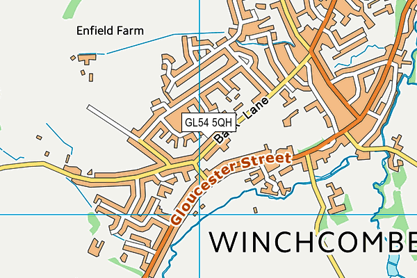 GL54 5QH map - OS VectorMap District (Ordnance Survey) GL54 5QH map - OS VectorMap District (Ordnance Survey)