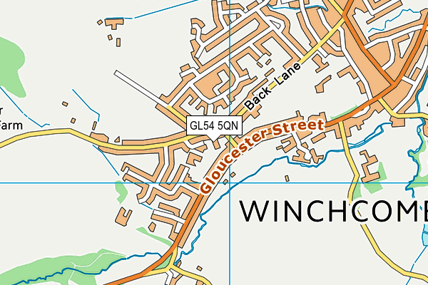 GL54 5QN map - OS VectorMap District (Ordnance Survey) GL54 5QN map - OS VectorMap District (Ordnance Survey)
