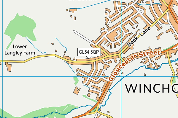 GL54 5QP map - OS VectorMap District (Ordnance Survey) GL54 5QP map - OS VectorMap District (Ordnance Survey)