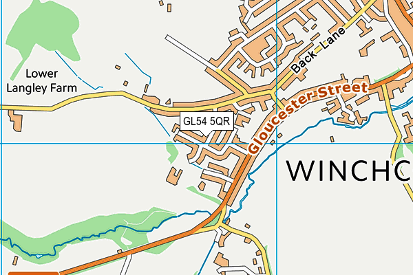 GL54 5QR map - OS VectorMap District (Ordnance Survey) GL54 5QR map - OS VectorMap District (Ordnance Survey)