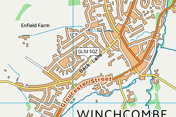 GL54 5QZ map - OS VectorMap District (Ordnance Survey) GL54 5QZ map - OS VectorMap District (Ordnance Survey)