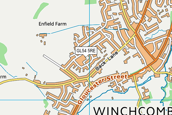 GL54 5RE map - OS VectorMap District (Ordnance Survey) GL54 5RE map - OS VectorMap District (Ordnance Survey)