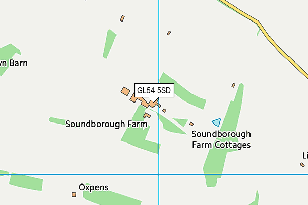 GL54 5SD map - OS VectorMap District (Ordnance Survey) GL54 5SD map - OS VectorMap District (Ordnance Survey)