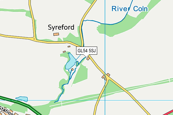 GL54 5SJ map - OS VectorMap District (Ordnance Survey) GL54 5SJ map - OS VectorMap District (Ordnance Survey)