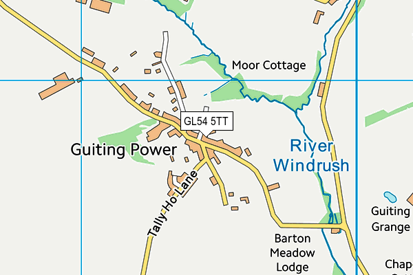 GL54 5TT map - OS VectorMap District (Ordnance Survey) GL54 5TT map - OS VectorMap District (Ordnance Survey)
