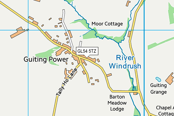 GL54 5TZ map - OS VectorMap District (Ordnance Survey) GL54 5TZ map - OS VectorMap District (Ordnance Survey)