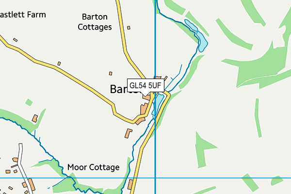 GL54 5UF map - OS VectorMap District (Ordnance Survey) GL54 5UF map - OS VectorMap District (Ordnance Survey)